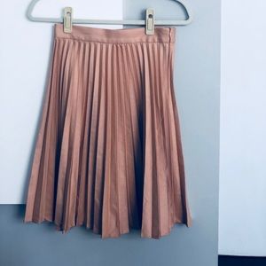 Zara Women pleated bonk midi skirt